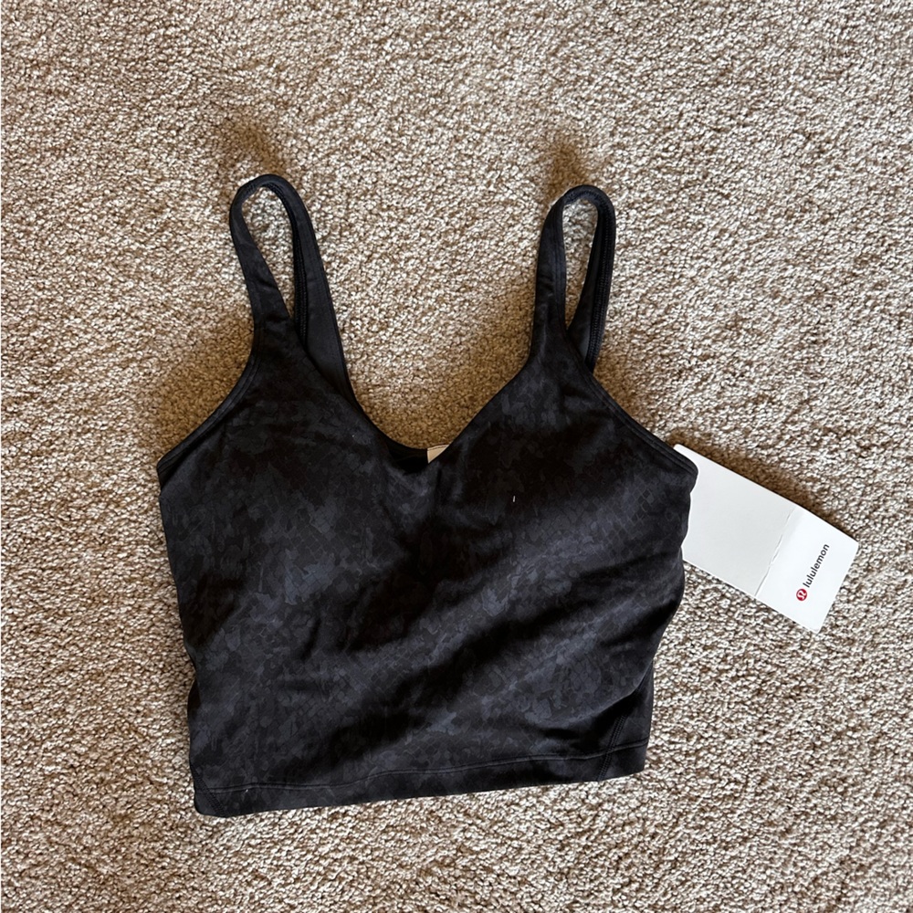 Black Snake print Align Tank
